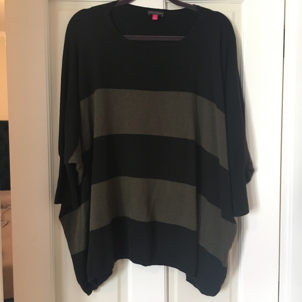 VINCE Ballet Neck Square Sweater